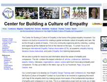 Tablet Screenshot of cultureofempathy.com